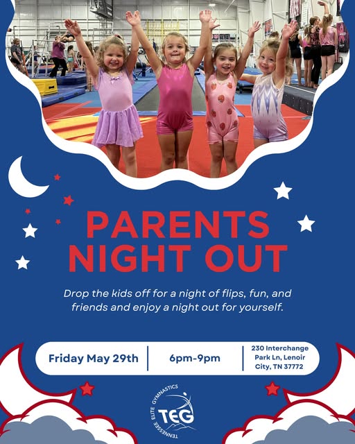 Save the date for the next Parents Night Out at TEG!